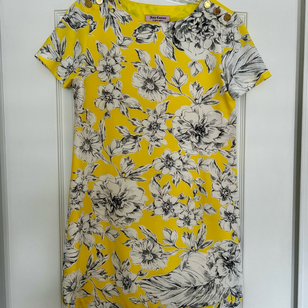 Juicy Couture Mini Dress in Vibrant Yellow